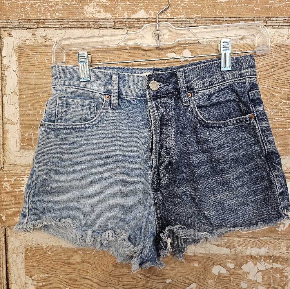 PacSun Vintage High-Rise Two-Tone Button Fly shorts